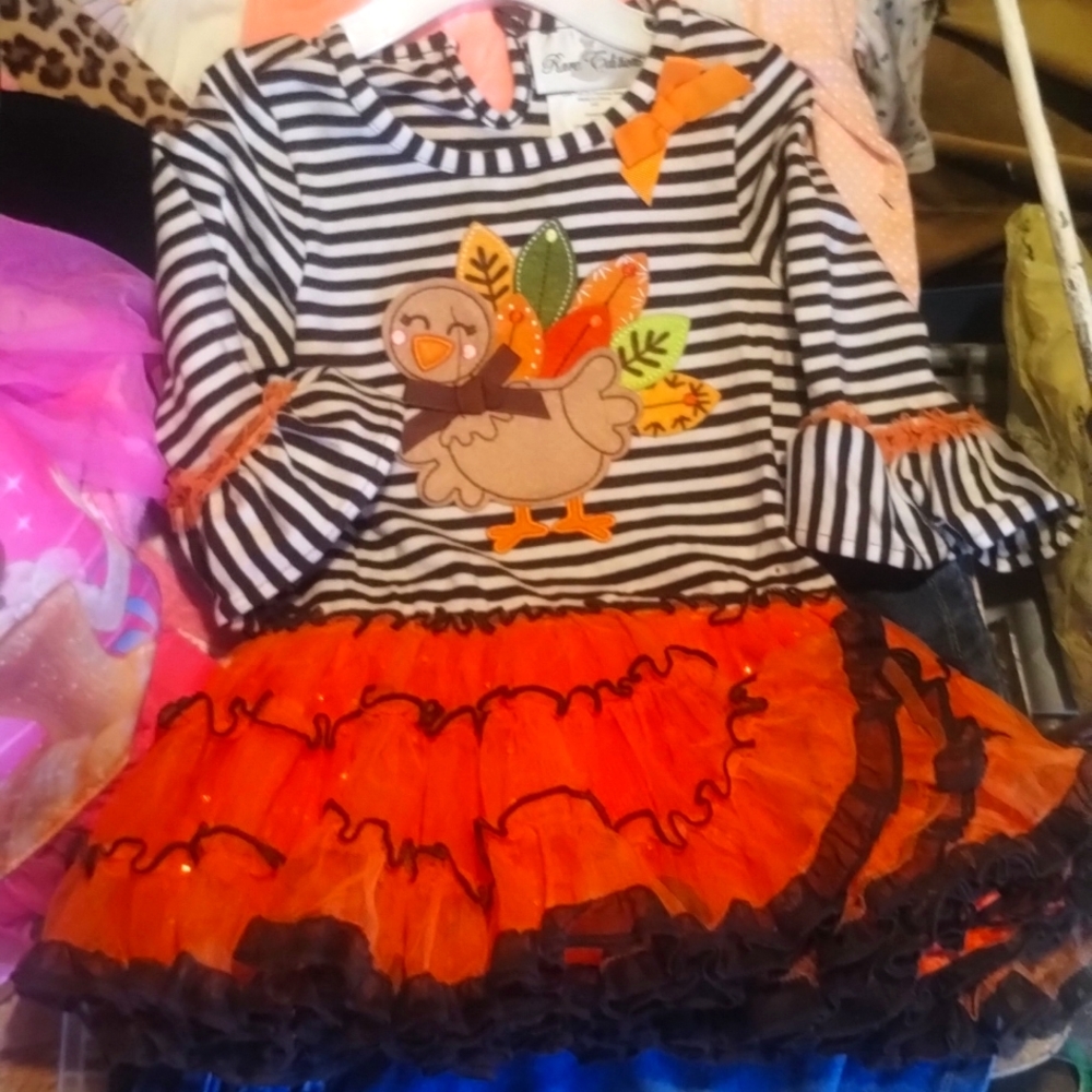 Little girls Thanksgiving dress size 12 months